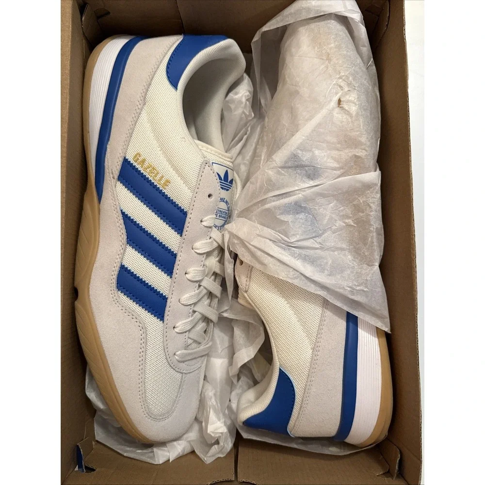 Adidas Gazelle Sala Men 13 / Women 14 JR3839 White & Blue - New in the Box NiB